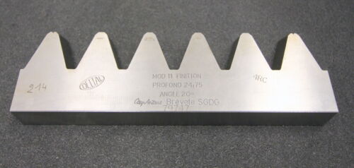 DELTAL Hobelkamm rack cutter m= 11 Angle 20° 210x25mm