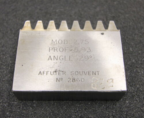 ROLLET PARIS Hobelkamm rack cutter m= 2,75 Angle 29°