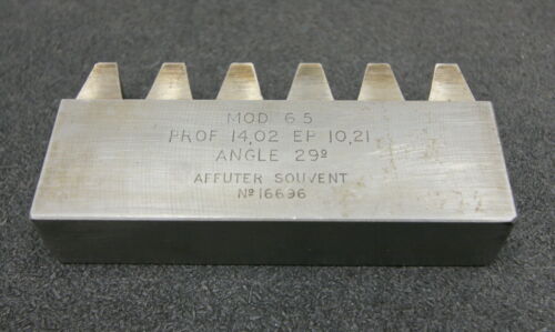 ROLLET PARIS Hobelkamm rack cutter MAAG-Wälzhobelmaschinen m= 6,5 Angle 20°