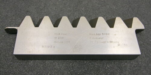 BRENIER Hobelkamm rack cutter m= 7 Angle 20° 190x16mm
