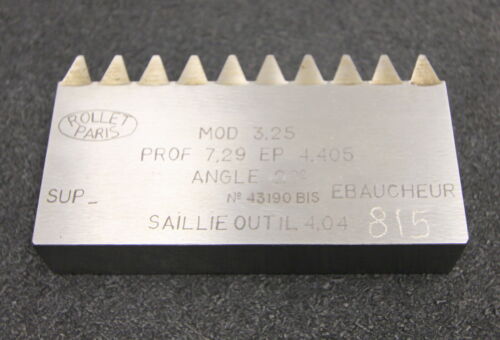 ROLLET PARIS Hobelkamm rack cutter m= 3,25 Angle 20°