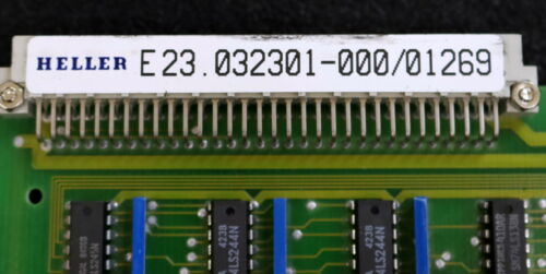 HELLER / uni-Pro Steuerungskarte MUB E 23.032301-000 Seriennr. 1269