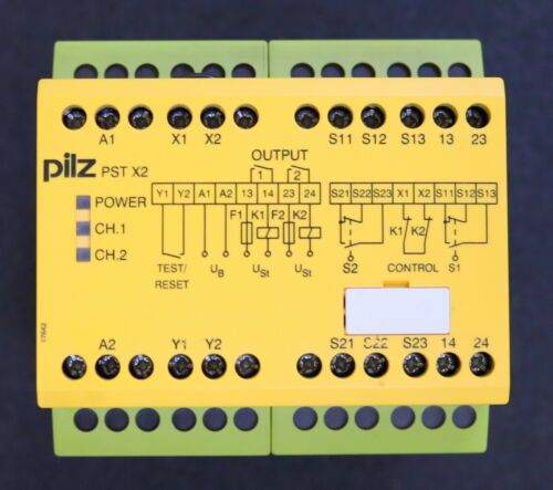 PILZ Sicherheitsrelais Schutztürwächter PST X2 24VDC 2n/o Art.Nr. 720180 24VDC