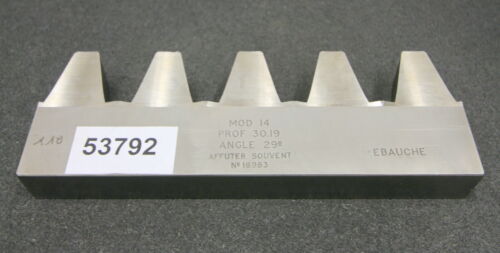 ROLLET PARIS Hobelkamm rack cutter m= 14 Angle 29° Z=5