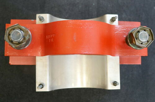 LISEGA massives Rohr-Führungslager Typ V2EFN für DN120 + Spannschelle unbenutzt