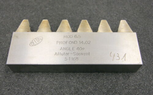 DELTAL Hobelkamm rack cutter m= 6,5 Angle 20° 120x20mm