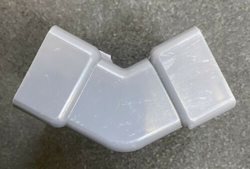 10x Kunststoff Eckkupplung Maße Öffnung außen 76x40mm Winkel 125° Wanddicke 3mm