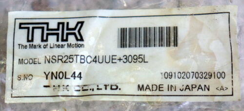 THK Rollenschienenführung 3095mm NSR25TBC4UUE+3095L No.YN0L44 + 4 Führungswagen