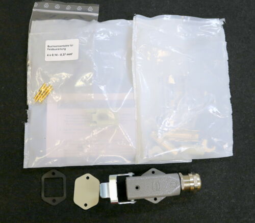 HARTING Sockelgehäuse Set HAN-BRID QUINTAX 3A Part.No. 61835545002.00 mit Han 4