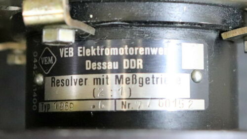 VEB ELEKTROMASCHINENBAU DRESDEN Gleichstrommotor WSM 2-112.15-1312 Typ 1969.6
