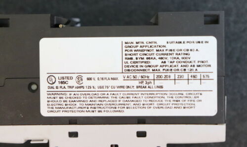 SIEMENS 2 verschiedene SIRIUS Leistungschalter 1 x 3RV1011-0AA10 ….