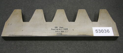 SUNDERLAND Hobelkamm rack cutter m= 19 Angle 30°