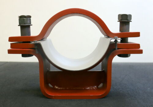 LISEGA massives Rohr-Führungslager Typ V2GFN für DN180 + Spannschelle unbenutzt