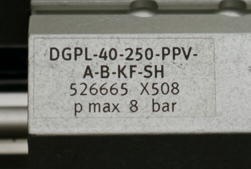 FESTO pneumatischer Linearantrieb DGPL-40-250-PPV-A-B-KF-SH Nr. 526665 Hub 250mm