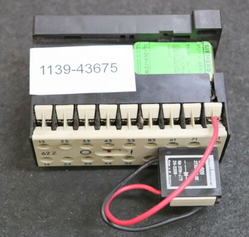 SIEMENS Hilfsschütz 3TJ1002-0BB4 6S + 2Ö Uc=24VDC 2W mit Entstördiode LG-S01