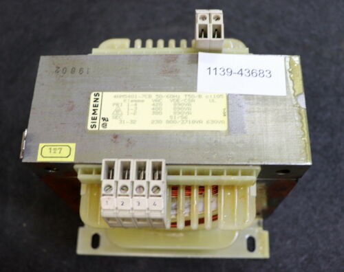 SIEMENS Transformator 4AM5401-7CB Input PRI 380-420VAC 50/60Hz 890VA