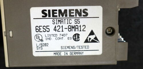 SIEMENS 4 Stück Digital Input 6ES5421-8MA12 SIMATIC S5 8x 24VDC gebraucht - ok