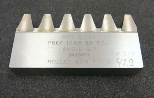 ROLLET PARIS Hobelkamm rack cutter m= 6,064 Angle 29°