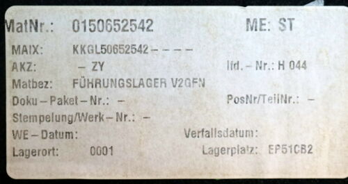 LISEGA massives Rohr-Führungslager Typ V2GFN für DN180 + Spannschelle unbenutzt