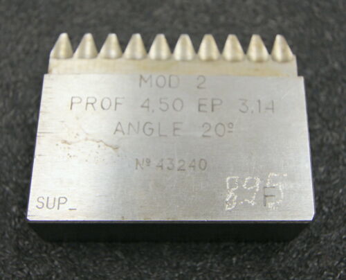 Hobelkamm rack cutter m= 2 Angle 20° 63x20mm Z=10