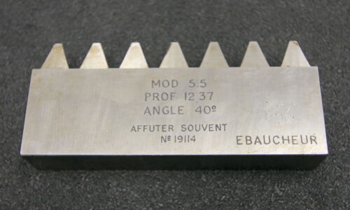 ROLLET PARIS Hobelkamm rack cutter f. MAAG-Wälzhobelmaschinen m= 5,5 Angle 20° Z=7