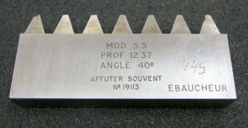 ROLLET PARIS Hobelkamm rack cutter m= 5,5 Angle 20°