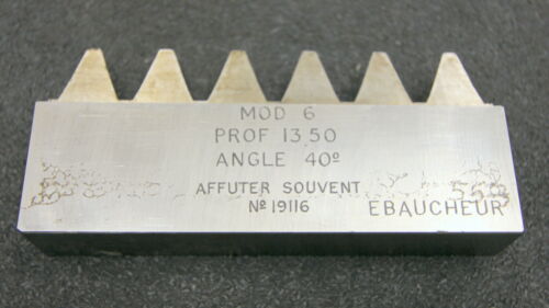 ROLLET PARIS Hobelkamm rack cutter m= 6 Angle 20°