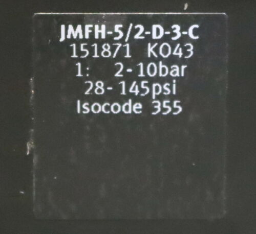 FESTO Magnetventil magnetic valve JMVH-5/2-D-3-C Nr. 151871 2-10bar 28-145psi