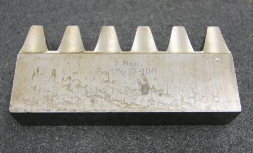 SUNDERLAND Hobelkamm rack cutter MAAG-Wälzhobelmaschinen m= 7 Angle 29° 127x25mm
