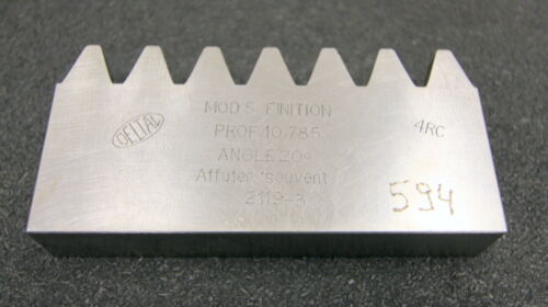 DELTAL Hobelkamm rack cutter m= 5 Angle 20° 110x20mm