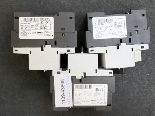 SIEMENS 3 verschiedene SIRIUS Leistungschalter u.a 1x 3RV1421-1FA10 (3,5-5A) …