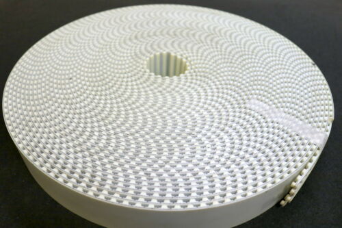 Zahnriemen T 10 offen Stahl Länge ca. 25m Breite 50mm - unbenutzt