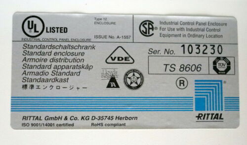 RITTAL / ISRA Schaltschrank TS 8606 mit Schaltschrankkühlgerät SK3366 oder SK337