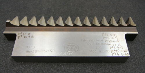 MAAG Hobelkamm rack cutter m= 4,000 Angle 20° ßh = 20°