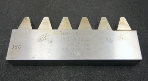 DELTAL Hobelkamm rack cutter m= 9 Angle 20° 170x25mm