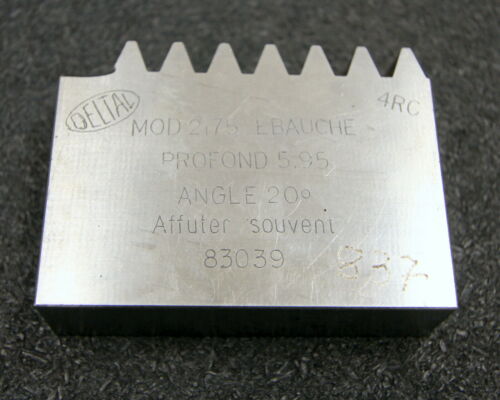 DELTAL Hobelkamm rack cutter m= 2,75 Angle 20° 65x20mm