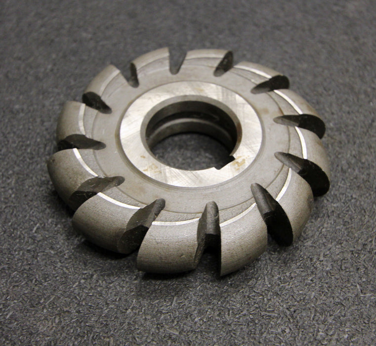 Halbrund-Formfräser konvex Radiusfräser Radius 10mm - 100x20x32mm 12 Spannuten