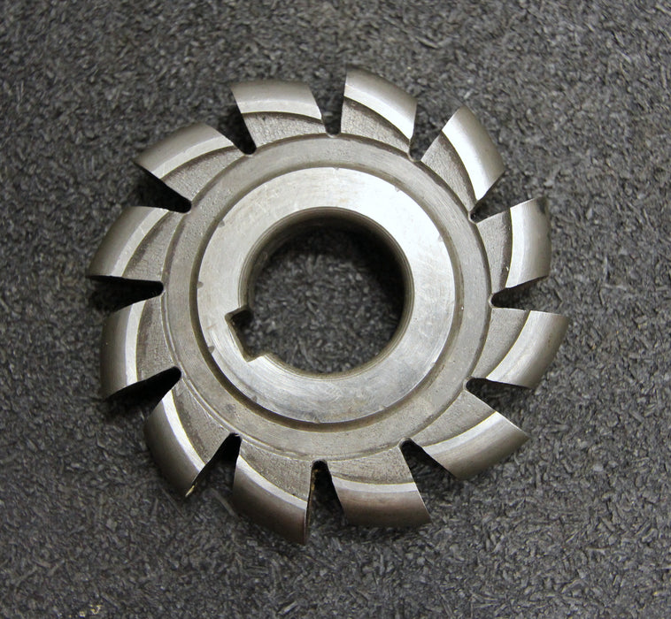 Halbrund-Formfräser konvex Radiusfräser Radius 5,5mm - 70x11x22mm 12 Spannuten