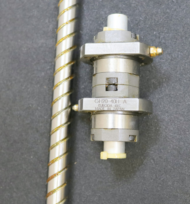 KURODA / JAPAN Kugelrollspindel mit 2x Mutter No. GH2040QS-HEZR-1010 3-gängig