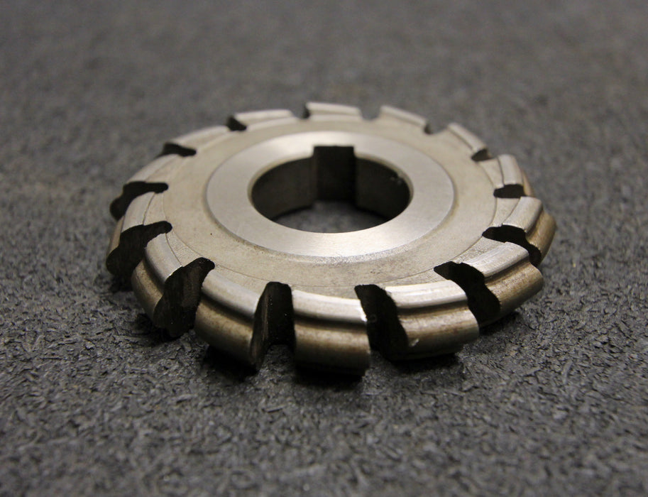 Halbrund-Formfräser konvex Radiusfräser Radius 2,5mm - 63x10x22mm 14 Spannuten