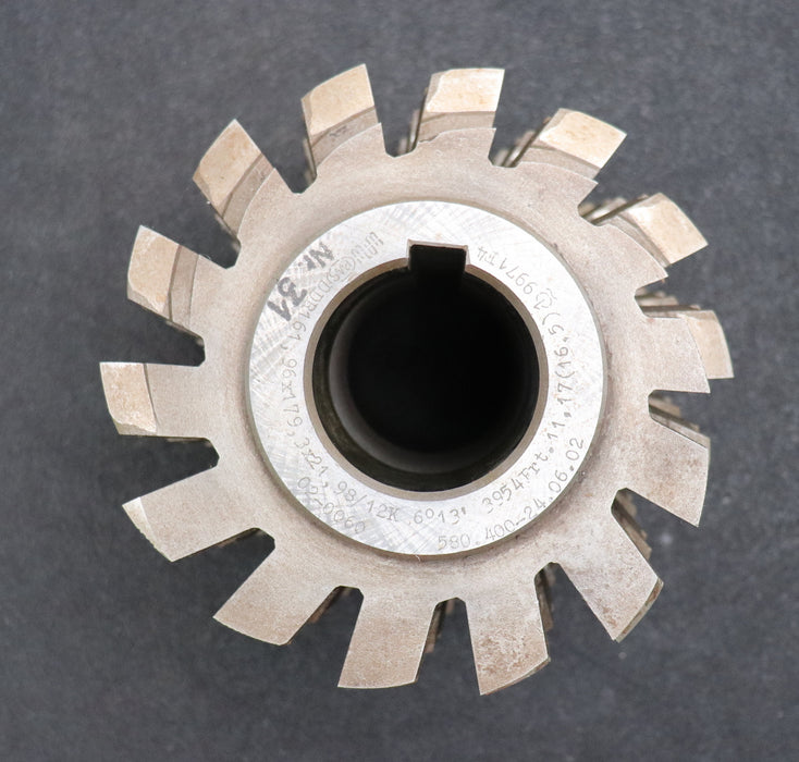 PWS Keilwellen-Wälzfräser spline hob 6 Keile 161,96x179,3x21,98mm Höcker