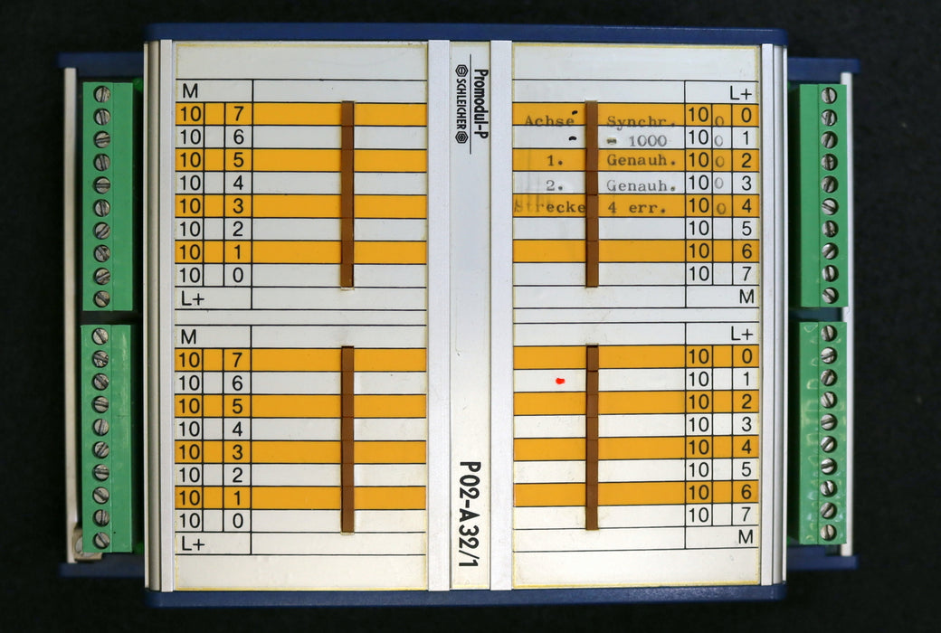 SCHLEICHER Promodul-P P02-A32/1 Nr. 29305373-584 U = 24VDC 0,1A - gebraucht