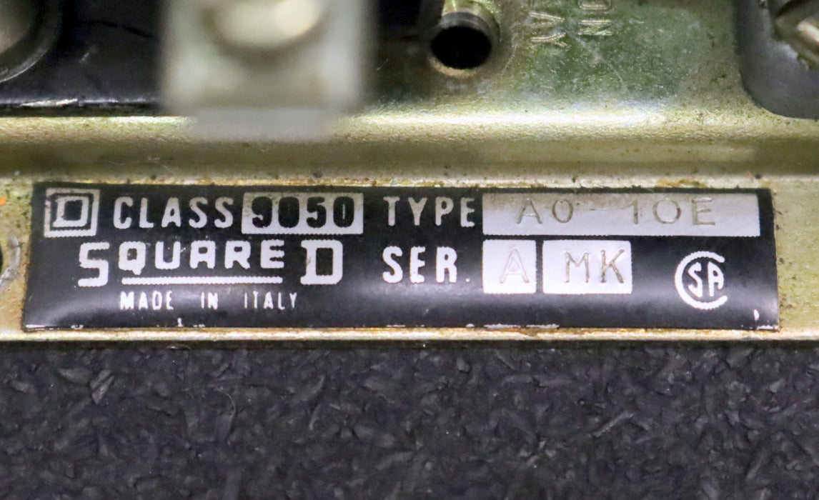 SQUARE D COMPANY Zeit-Relais Type A0-10E A MK Class 9050 110V 50Hz 120V 60Hz