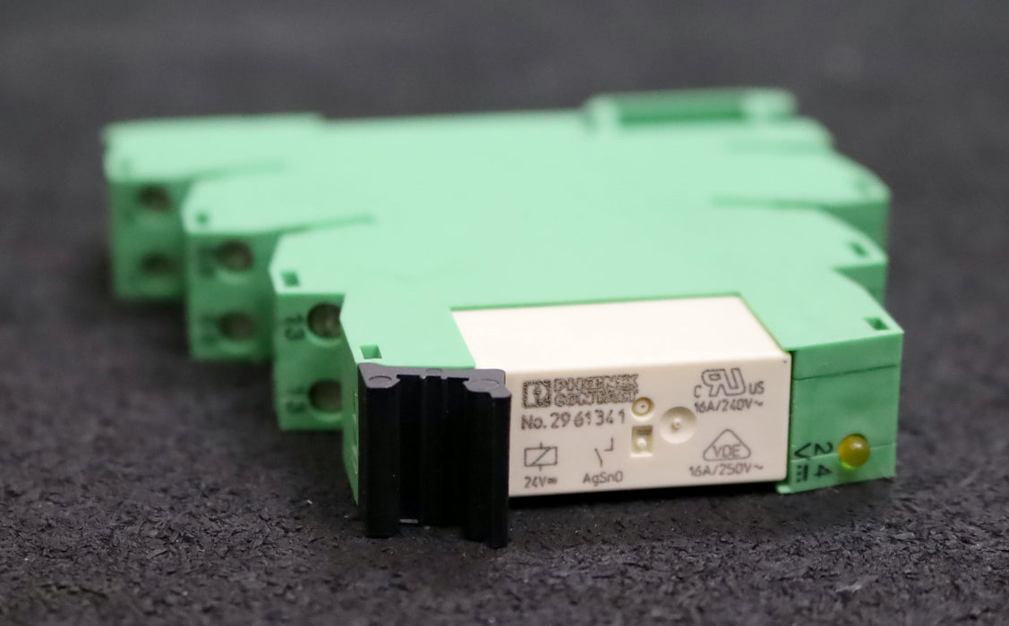 PHOENIX CONTACT 2x Sockel mit Relais Art.Nr. 2967837 PLC-BSC-24DC/1IC/ACT