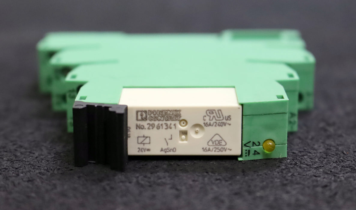 PHOENIX CONTACT 2x Sockel mit Relais Art.Nr. 2967837 PLC-BSC-24DC/1IC/ACT