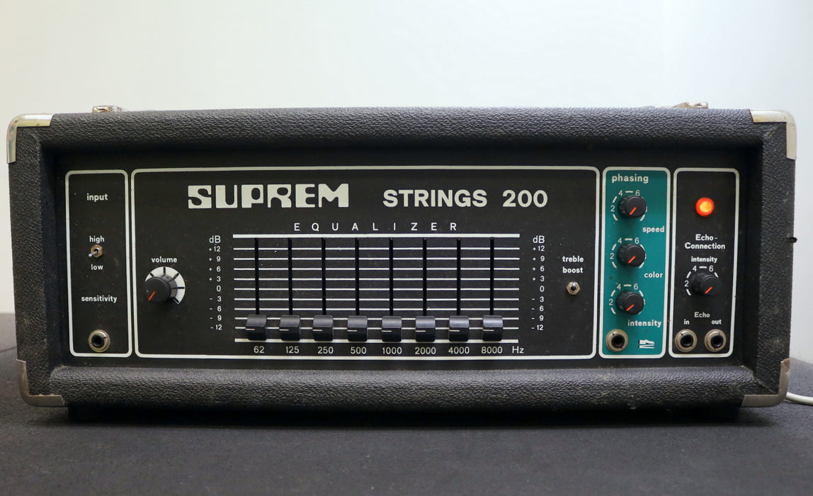 SUPREM Equalizer STRINGS 200 Anschluss 220V gebraucht 1 Gummifuss fehlt