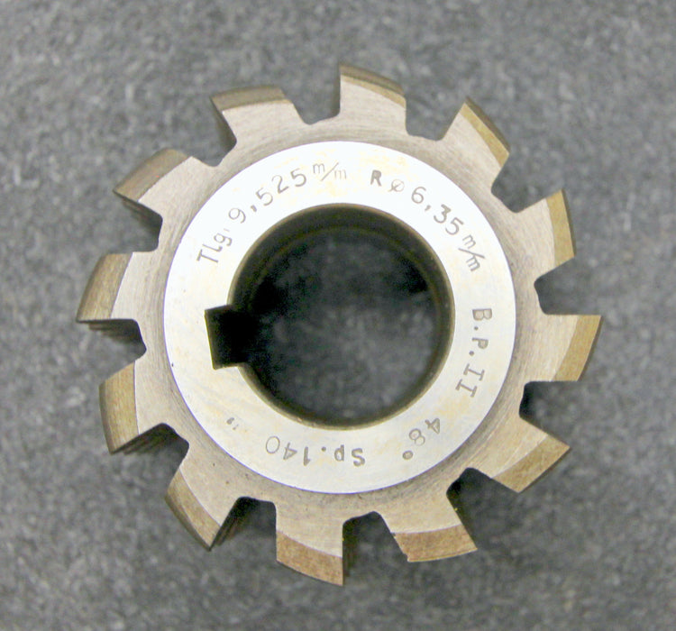 RAXA-GARANT Rollkettenrad-Wälzfräser roller chain hob Teilung 9,525mm= 3/8"