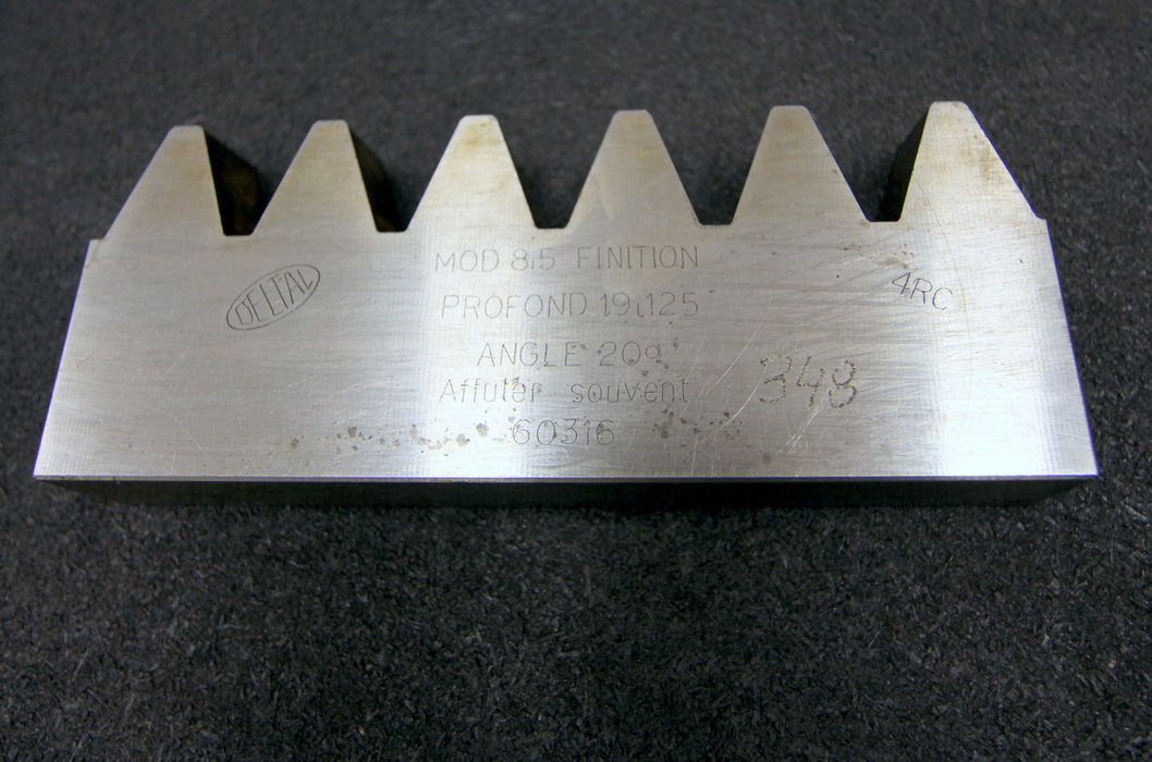 DELTAL Hobelkamm rack cutter m= 8,5 160x25mm HSS