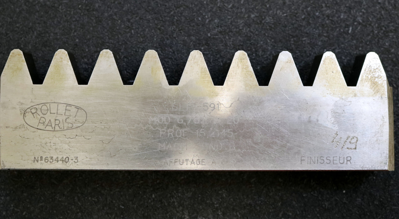 ROLLET PARIS Hobelkamm rack cutter m= 6,762 Angle 20°