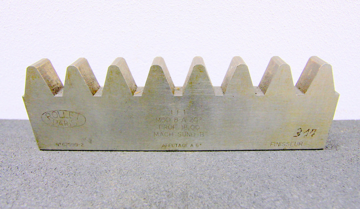 ROLLET PARIS Hobelkamm rack cutter m= 8 200x25mm